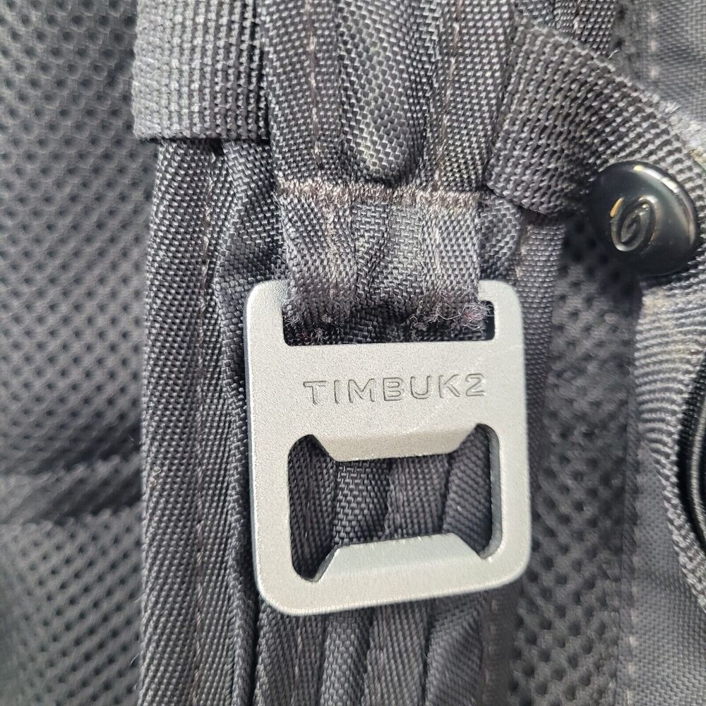 Timbuk2 CUSTOM Alcatraz Blue Gray Brwn Leather Laptop Backpack HANDMADE SAN FRAN - Picture 9 of 16